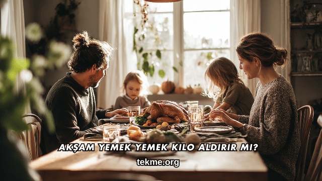 Akşam Yemek Yemek Kilo Aldırır mı?