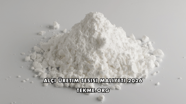 Alçı Üretim Tesisi Maliyeti 2026