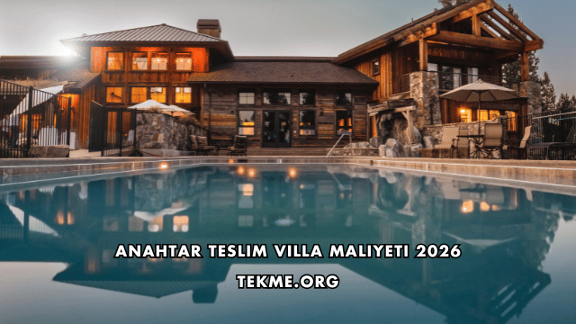 Anahtar Teslim Villa Maliyeti 2026