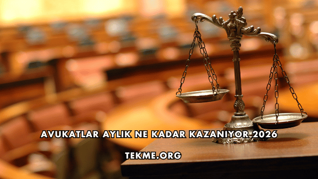 Avukatlar Aylık Ne Kadar Kazanıyor 2026