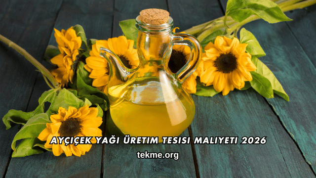 Ayçiçek Yağı Üretim Tesisi Maliyeti 2026