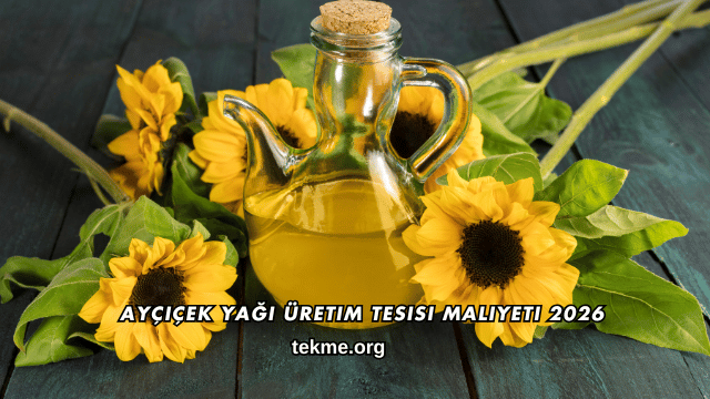 Ayçiçek Yağı Üretim Tesisi Maliyeti 2026