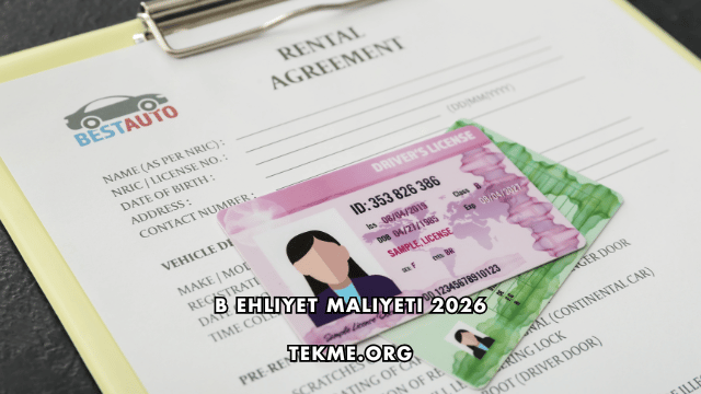 B Ehliyet Maliyeti 2026