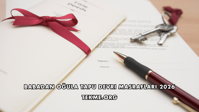 Babadan Oğula Tapu Devri Masrafları 2026