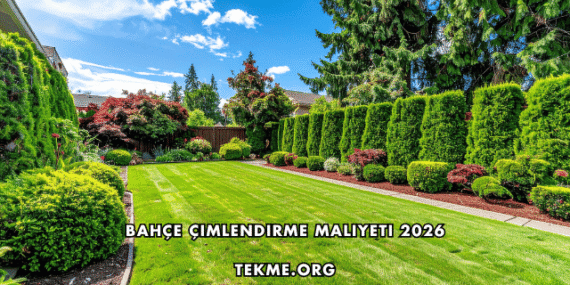Bahçe Çimlendirme Maliyeti 2026
