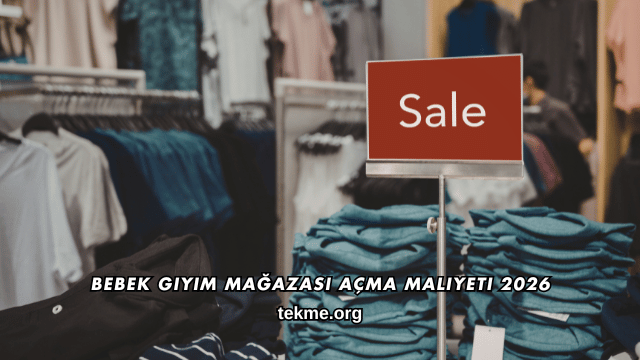 Bebek Giyim Mağazası Açma Maliyeti 2026