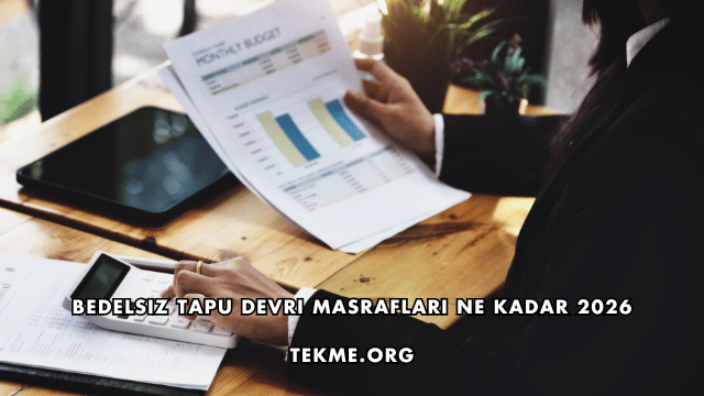 Bedelsiz Tapu Devri Masrafları Ne Kadar 2026