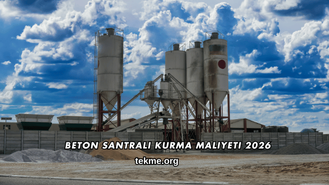 Beton Santrali Kurma Maliyeti 2026