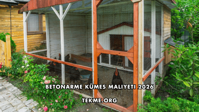 Betonarme Kümes Maliyeti 2026
