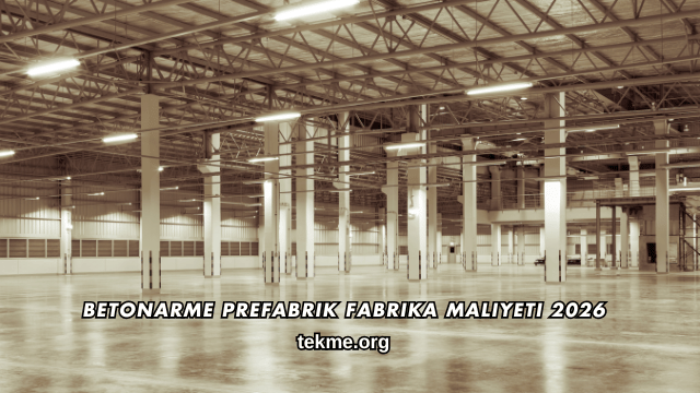 Betonarme Prefabrik Fabrika Maliyeti 2026