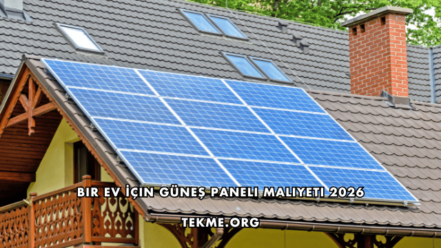 Bir Ev İçin Güneş Paneli Maliyeti 2026