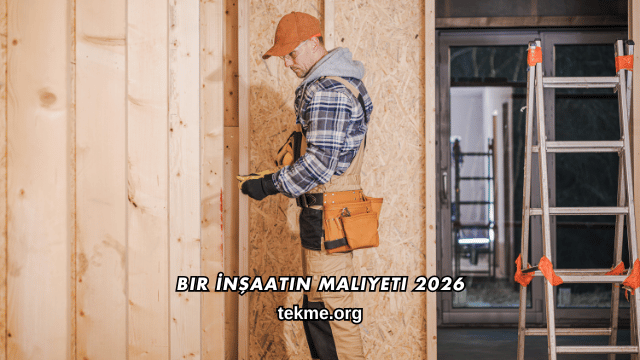 Bir İnşaatın Maliyeti 2026