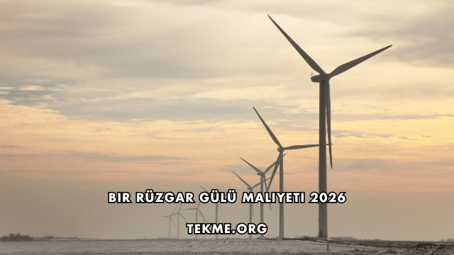 Bir Rüzgar Gülü Maliyeti 2026