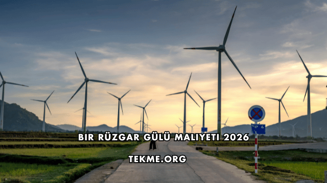 Bir Rüzgar Gülü Maliyeti 2026