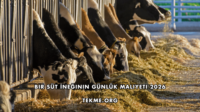 Bir Süt İneğinin Günlük Maliyeti 2026