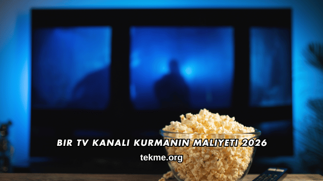 Bir TV Kanalı Kurmanın Maliyeti 2026