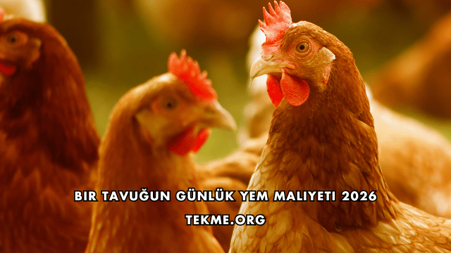Bir Tavuğun Günlük Yem Maliyeti 2026