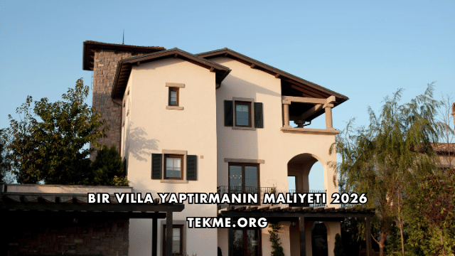 Bir Villa Yaptırmanın Maliyeti 2026