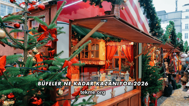 Büfeler Ne Kadar Kazanıyor 2026