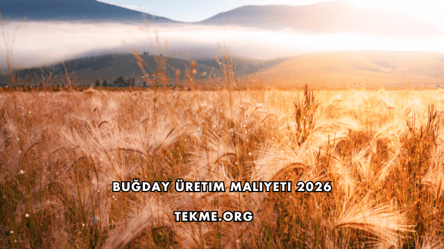 Buğday Üretim Maliyeti 2026