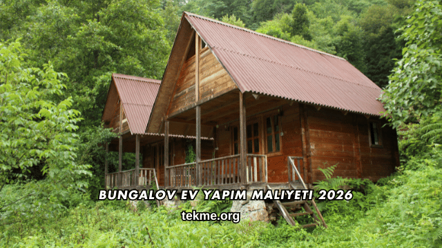 Bungalov Ev Yapım Maliyeti 2026