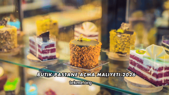 Butik Pastane Açma Maliyeti 2026