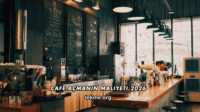 Cafe Açmanın Maliyeti 2026