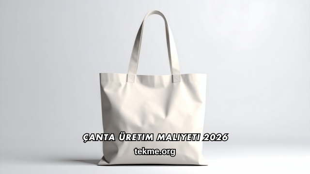 Çanta Üretim Maliyeti 2026