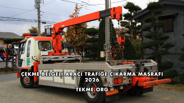 Çekme Belgeli Aracı Trafiğe Çıkarma Masrafı 2026