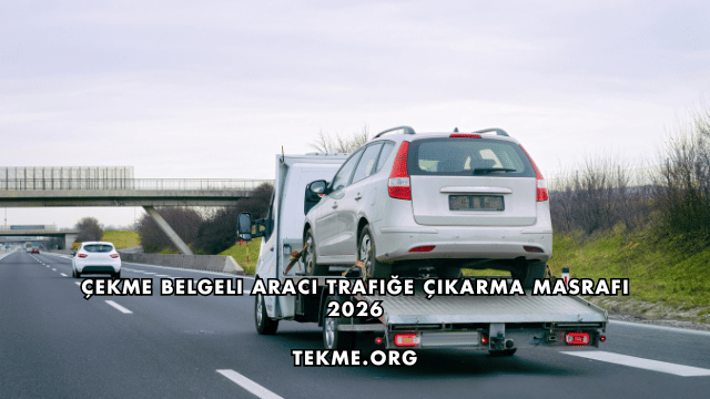 Çekme Belgeli Aracı Trafiğe Çıkarma Masrafı 2026