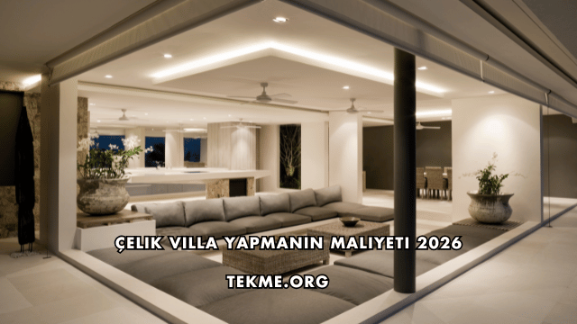 Çelik Villa Yapmanın Maliyeti 2026