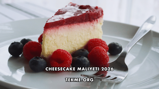 Cheesecake Maliyeti 2026