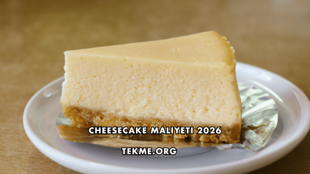 Cheesecake Maliyeti 2026