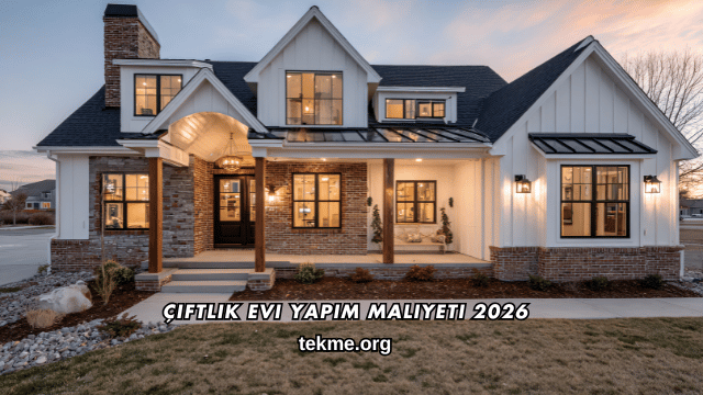 Çiftlik Evi Yapım Maliyeti 2026