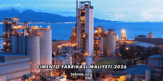 Çimento Fabrikası Maliyeti 2026