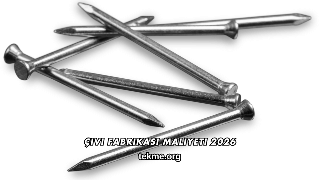 Çivi Fabrikası Maliyeti 2026