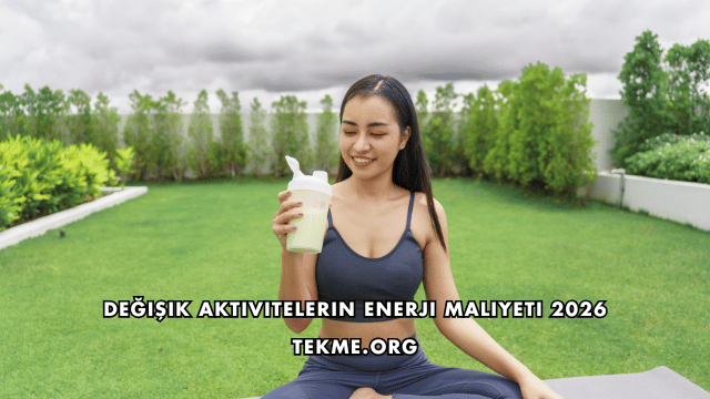 Değişik Aktivitelerin Enerji Maliyeti 2026