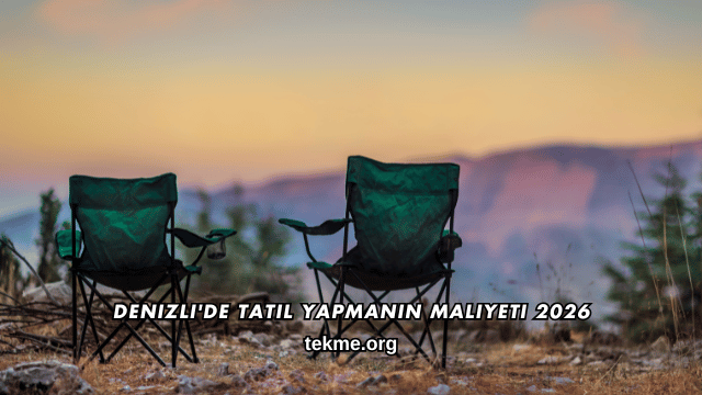 Denizli'de Tatil Yapmanın Maliyeti 2026