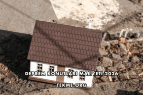 Deprem Konutları Maliyeti 2026