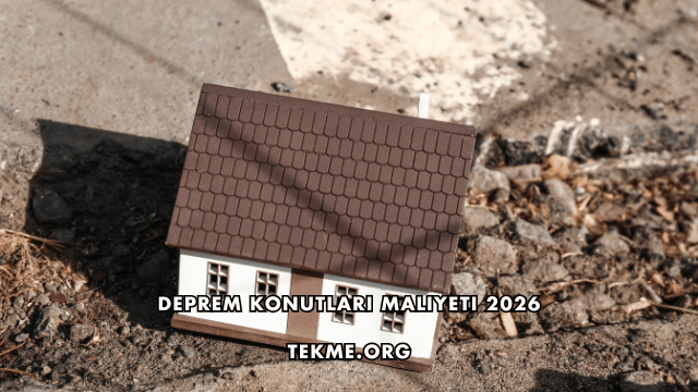 Deprem Konutları Maliyeti 2026