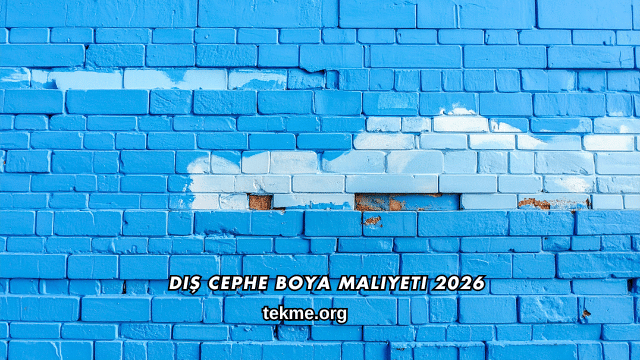 Dış Cephe Boya Maliyeti 2026
