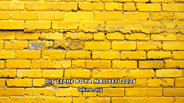 Dış Cephe Boya Maliyeti 2026