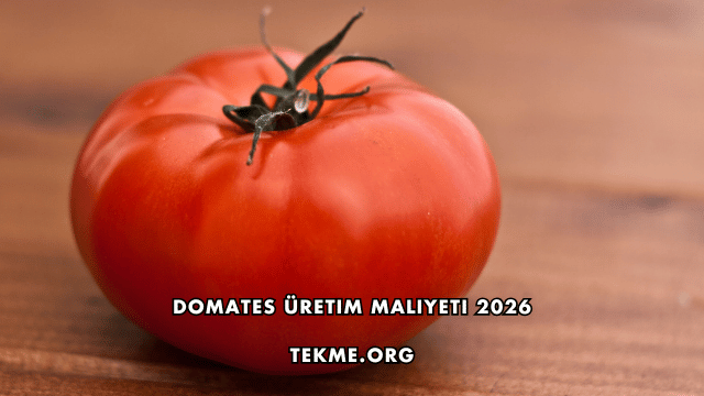 Domates Üretim Maliyeti 2026