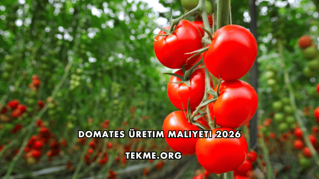 Domates Üretim Maliyeti 2026