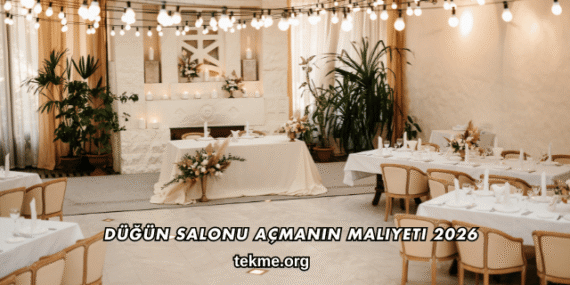 Düğün Salonu Açmanın Maliyeti 2026
