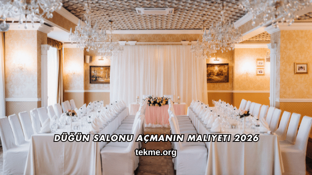 Düğün Salonu Açmanın Maliyeti 2026