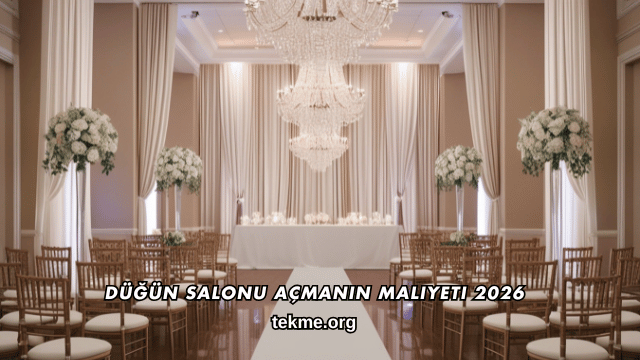 Düğün Salonu Açmanın Maliyeti 2026