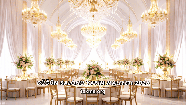 Düğün Salonu Yapım Maliyeti 2026