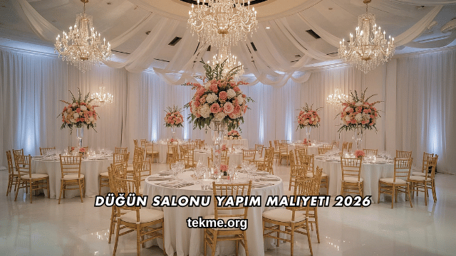 Düğün Salonu Yapım Maliyeti 2026