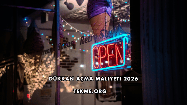 Dükkan Açma Maliyeti 2026